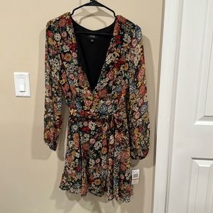 Floral chiffon dress